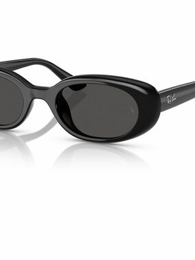 Ray-Ban Women’s Black Oval Gloss Sunglasses